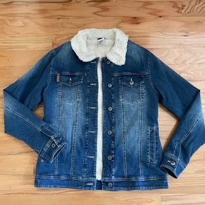 CINCH Fleece Lined Denim Trucker Jacket